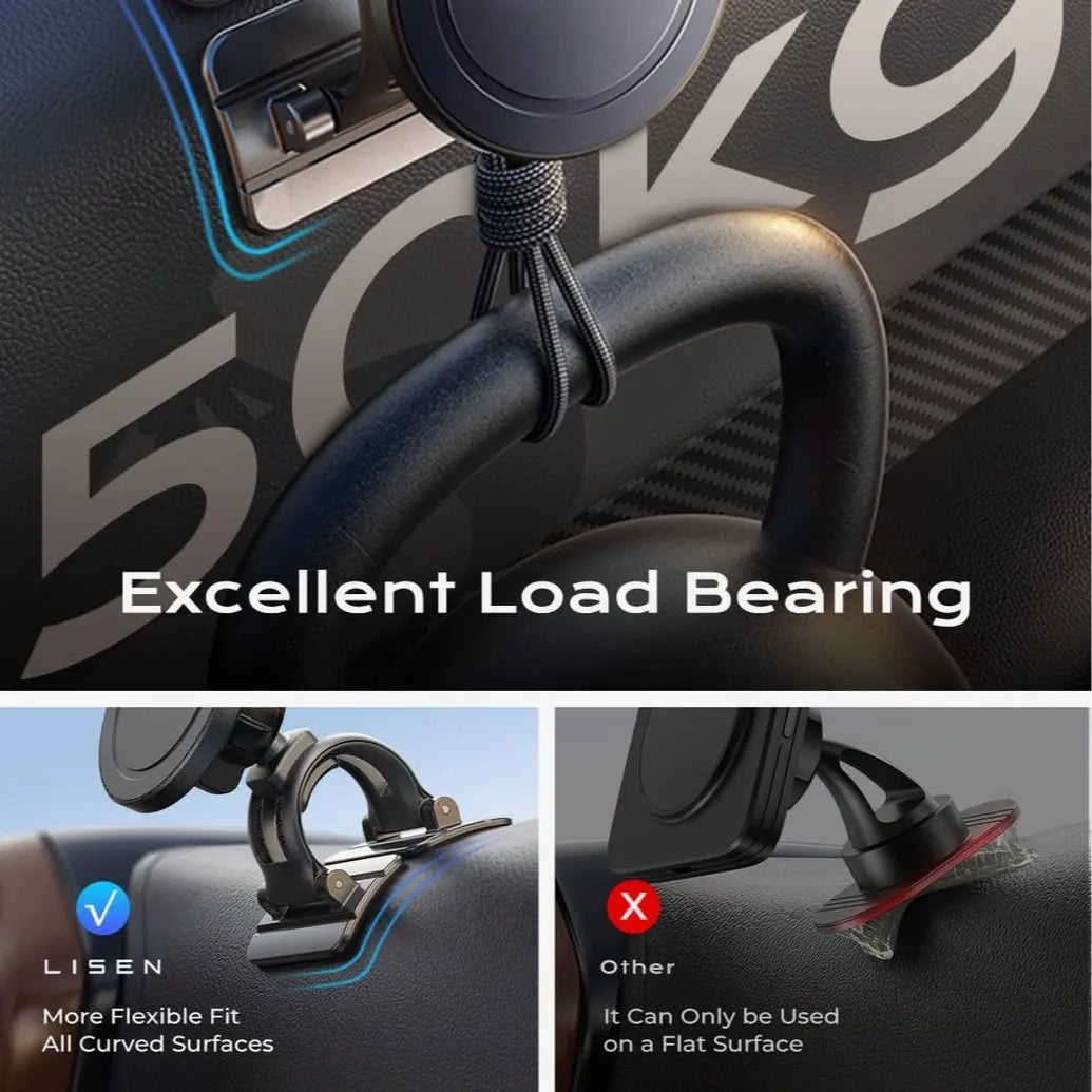 Support MagSafe LISEN avec charge à induction pour iPhone en voiture